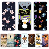 A27-Barti-Color theme soft CPU Silicone Printing Anti-fall Back CoverIphone For Samsung Galaxy a6 2018/a8 2018/a8 2018 plus/j6 2018/s9