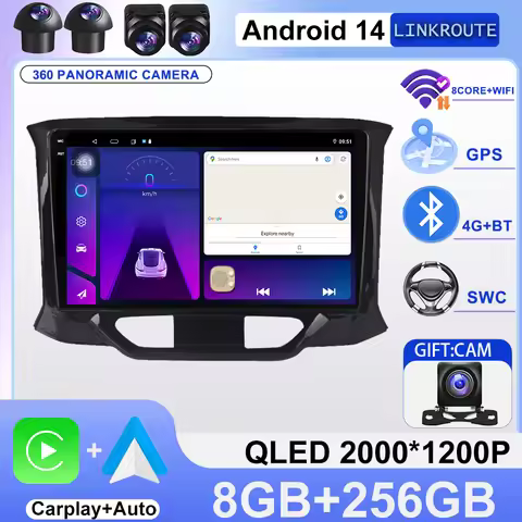 Android 14 Car Radio For Lada Xray X Ray 2015 - 2019 Multimedia Stereo Viedo Player Carplay Auto GPS