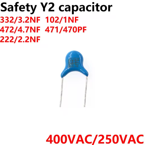 100pcs X1 Y1 Y2 safety capacitor 400VAC 250VAC 400V 250V 103M 471K 102M 222M 472M 331 332 101 221 15
