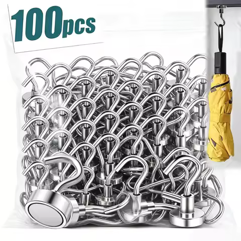 Strong Magnetic Hooks Heavy Duty Magnet Hook Kitchen Bar Storage Magnetic Hooks Key Storage Hooks Mu