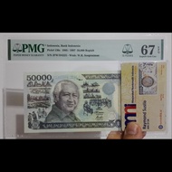 PMG67 EPQ 50000 Rupiah Soeharto 1995/1996 Pick 136c