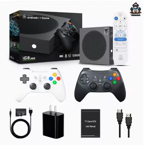 ZOKU G8 Max Video Game Console 4GB DDR4 128GB ROM Android 14.0 Allwinner H618 Wifi 6 BT 5.4 8K HD Du