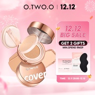 O.TWO.O 2 Dalam 1 Foundation & Setting Powder BB Cream Cushion Full Cover 4 Warna