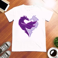 Dragon unisex t-shirt - Double dragon print t-shirt