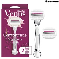 Utility Gillette Venus Comfortglide Olay Sugarberry Womens Shaver Handle + 2 One Blade Refill