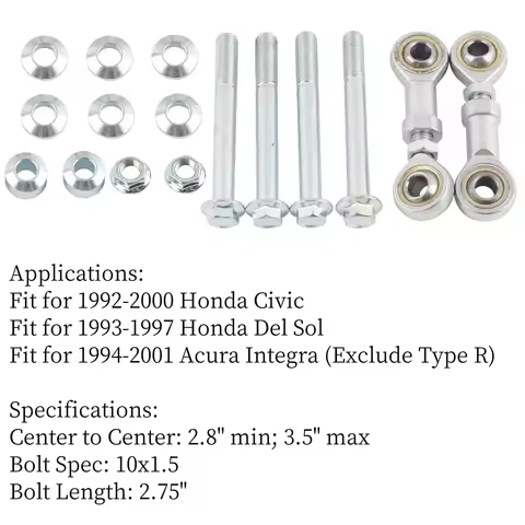 Rear Sway Bar End Link Kit for 92-00 Honda Civic 1994-2001 Acura Integra DC2 Car Accessories