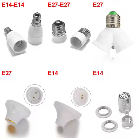 E14 to E14 Extension Socket E27 to E27 Adapter Lamp Holder E27 E14 Bulb Socket Converter Lamp Base P