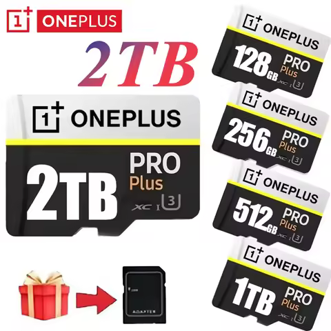OnePlus 2TB MAX-Speed V30 A2 4K SD Card 512GB 256GB Memory Card 1TB Micro TF SD Adapter for Smart ph