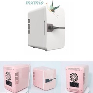 MXMIO Car Refrigerator, with Ornate Handle Convenient Makeup Fridge Cooler, Compact Single Door Sturdy Low Noise 4L Mini Fridge Dual Use