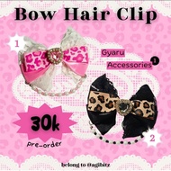 Lace & Pearl Ribbon Hair Clip | Korean Gyaru Style Hair Accessories | Blackpink Hairclip