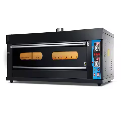 2 Deck 2 Trays Electric Pizza Baking Oven Double Layer Cake Bakery Equipment Built-in Ovens