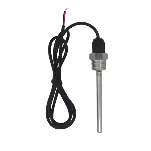 1x DS18B20 Digital Temperature Sensor G1/2" Thread Probe DIA=7mm 1m PVC 3-core Wire SUS304 Stainless