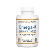 Omega3 พร้อมส่ง California Gold Nutrition Omega-3 Premium Fish Oil 100 Fish Gelatin Softgels หมดอายุ