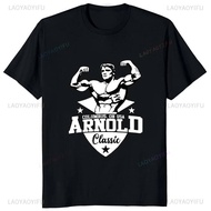 Arnold Schwarzenegger Mr Olympia Conquer T-shirt Casual Fashion Breathe Comfort Man T Shirt Loose St