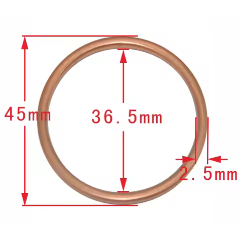 Motorcycle Exhaust Pipe Gasket For Kawasaki ZX-10R ZX10R 11-18 ZX-10RR ZX10RR 17-18 ZX-6R ZX6R 98-17
