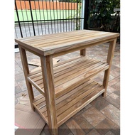 Storage Table Teak 3-Tier