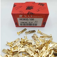HX2832 HX1972 BRAND NAS Automotive Non Insulated Terminal Cable Lug Wire Clip Terminal clip