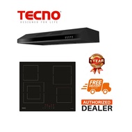 TECNO 4 Zones Induction Hob BUNDLE With 90CM Slim Line Hood