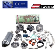 157QMJ 1P57QMJ 152QMI 1P52QI engine GY6 125 150 Scooter Cylinder Kit Bore 57.4mm Racing Exhaust Chro