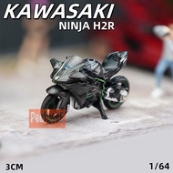 Scene Decoration 1/64 Kawasaki H2R Alloy Small Scale Motorcycle Model Simulation Motorcycle Mini Poc