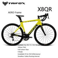 New 2023 TRIFOX X8QR Max Wheels &amp; Tire 700 X 25C V Brake BSA - BB68 Road Bike Frame Full Carbon Fiber Bicycles