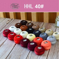 HHL Pure Cotton Lace Shuttle Braided Thread - #40 White/Gray/Red Set