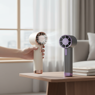 Adjustable Speed Portable Fan, High Speed Handheld, Quiet Sound, Free Lanyard, LED Display FN30E  Ki