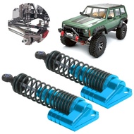1buycart1 2Pcs RC Metal Shock Absorber Damper for SCX10II D90 90046 90047 90053 1/10 CrawlerBlue