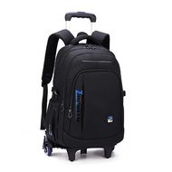 Kid's School Wheeled Backpack Bag Boys School Trolley Bag for Primary School Wheeled Bag for Teenage