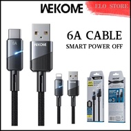 6A 65W Fast Charging Auto Smart Power Cut Off  Data Cable