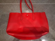 Kate Spade 紅色皮革托特包