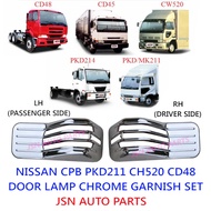 J107S01 NISSAN CPB CD48 CD45 PKD211 CH520 CHROME DOOR LAMP GARNISH SET