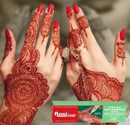 KUTEK MUSLIM HENNA PACAR ARAB RANI NAIL WARNA MERAH