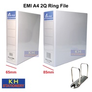 EMI A4 2Q Ring File 65mm / 80mm /EMI PVC 2D Ring File/ Plastic File / PVC File A4 / File for A4 Size