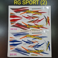 RG SPORT RU 110 ( 2 ) BODY STICKER SUZUKI RG110