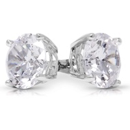 Diamond Earrings For Women, Diamond Stud Earrings For Men, 14k White Gold 1ct - 2 carat Princess, He