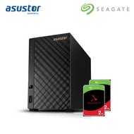 Seagate IronWolf NAS 2TB 3.5" HDD Internal Hard Drive + Asustor Drivestor 2 AS1102T Tower Desktop PC