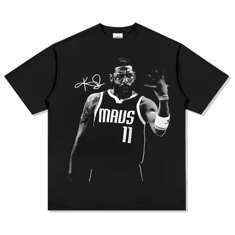 Kyrie Irving Basketball T Shirt For Men Women Oversized Pure Cotton Short Sleeve Mavs Style Stylish 