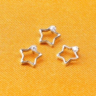 ASTM F136 Titanium Star with Zircon Labret Stud Titanium Body Jewelry earring piercing and helix pie