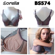 SORELLA Bs574 push up bra body contour Brocade 32B