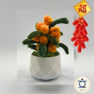 ✨ Ready Stock✨ Ins Handmade DIY Pipe Cleaner Limau Manis Pot Desktop Decoration CNY Gift