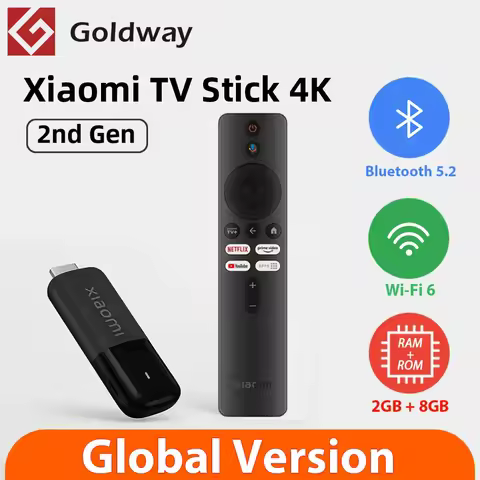 Global Version Xiaomi TV Stick 4K 2nd Gen 2025 2GB RAM 8GB ROM Bluetooth Wifi6 Dolby Vision TV Dongl