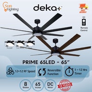 SIRIM DEKA PLUS PRIME 65LED 65" 24 SPEED 8 BLADE DC MOTOR CEILING FAN KIPAS SILING 风扇