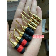 Soft bird's beak Jack for WIN speaker, 1U gold-plated copper body. Imported Goods. PRICE FOR 2 PCS
