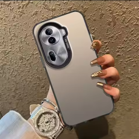 For OPPO Reno 11 5G Case OPPO Reno11 5G Phone Case Luxury Laser Metallic Aurora Color Shockproof Bum