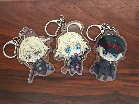 ISEKAI Acrylic Keychain Saga of Tanya the Evil Anime Youjo Senki Degurechaff Tanya Acrylic Keychain