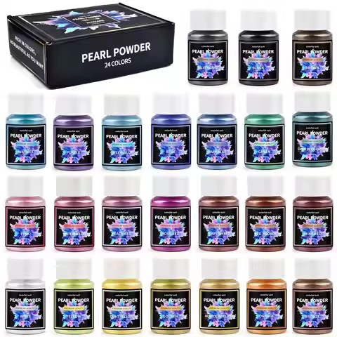 Pearlescent Powder Kit Colorant Pigment Sets Epoxy Resin Candle Soap Dyes Pearl Powder DIY Jewelry C