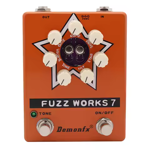 New Demonfx Fuzz Works 7 Guitar Bass Effects Pedal Fuzz Based On Fuzz Factory 7