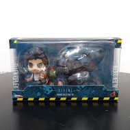 全新 HOT TOYS Cosbaby Collectible Set - Aliens 異形 (Alien Queen & Ellen Ripley & Alien Eggs)