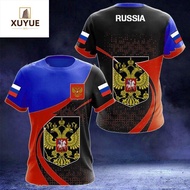 XY Custom-Flag-3D-T-shirt-Russia-Flag-Men's-T-shirts-O-neck-Russian-Shirt-3D-Printed-Oversized-Fashion-Short-Sleeve-Adult-and-child-tshirt-S-5XL-100-160CM